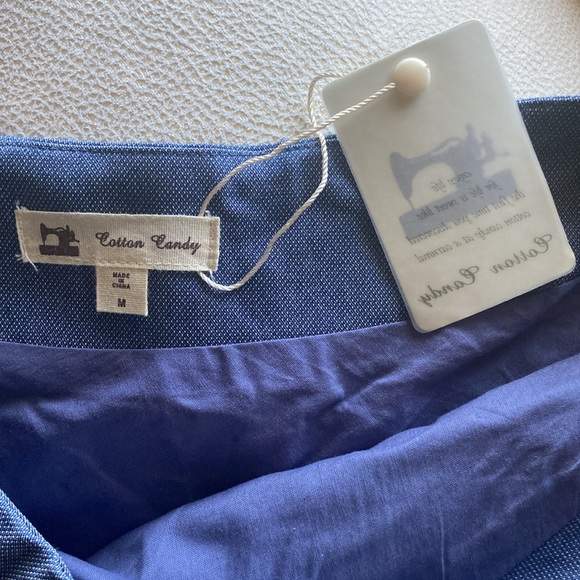 Cotton Candy Asymmetrical Side Zip Mini Skirt - Picture 3 of 8